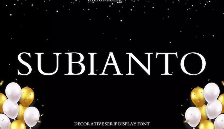 Subianto Font