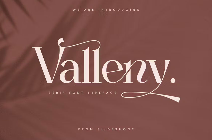 Valleny Font - FreeDaFonts