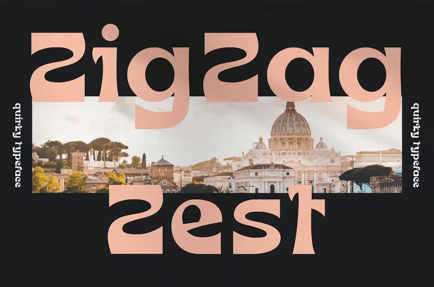 Zig Zag Zest Font