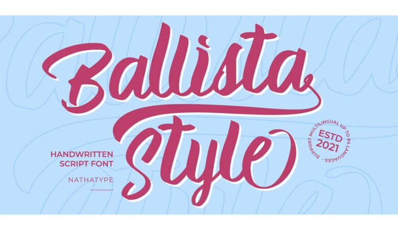 Ballista Style Font