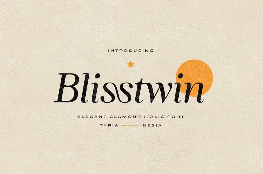 Blisstwin Font