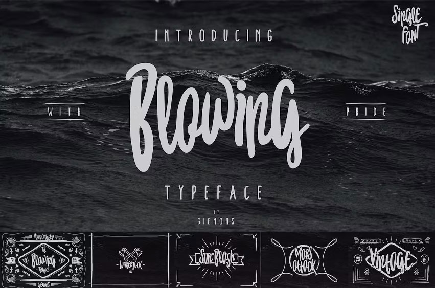 Blowing Font