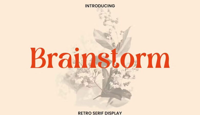 Brainstorm Retro Font