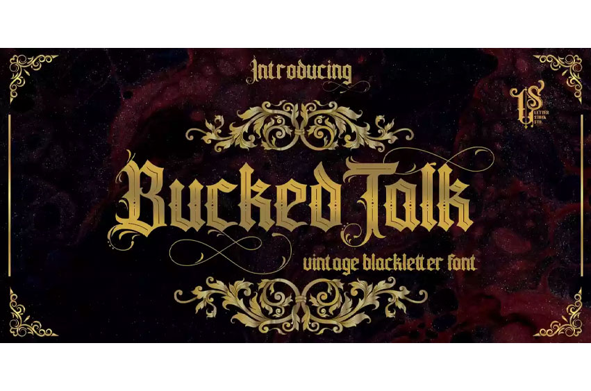 Buckedtalk Font