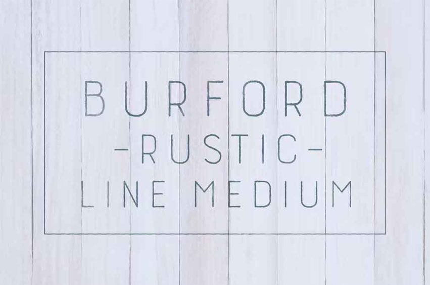 Burford Rustic Line Font