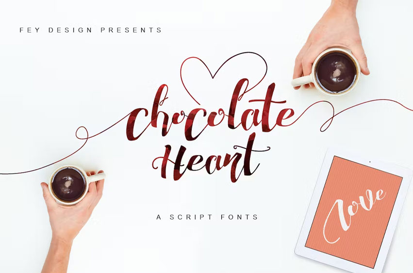 Chocolate Heart Font