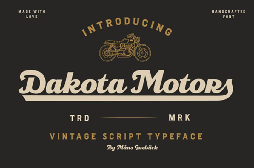 Dakota Motors Font