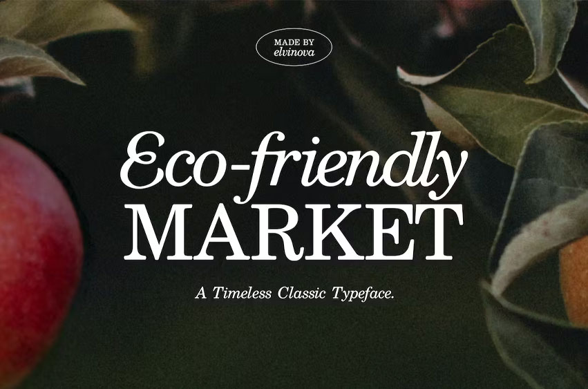 Eco-friendly Market Font