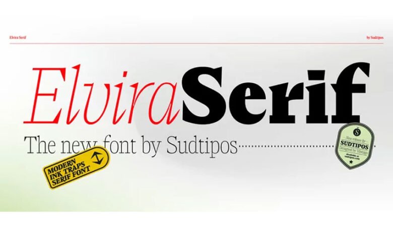 Elvira Serif Font
