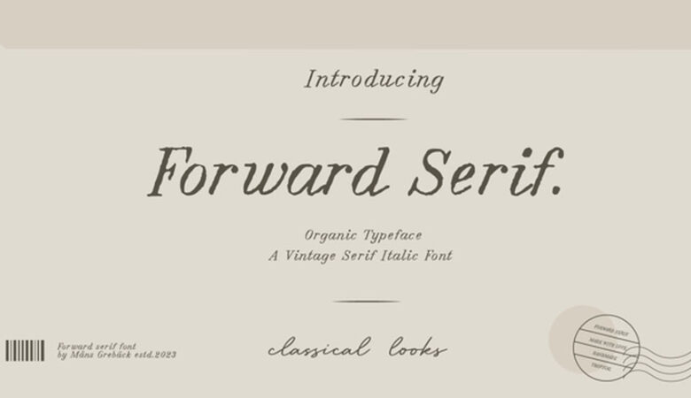 Forward Serif Font