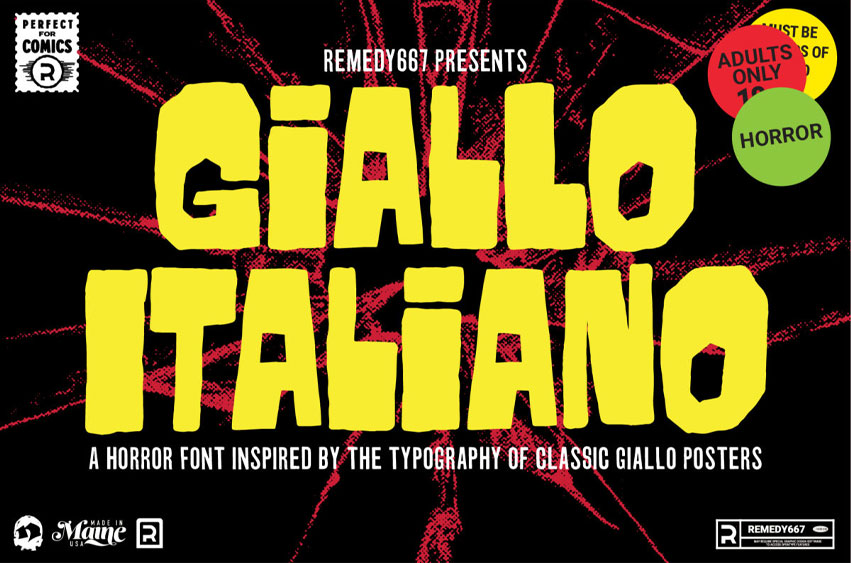 Giallo Italiano Font