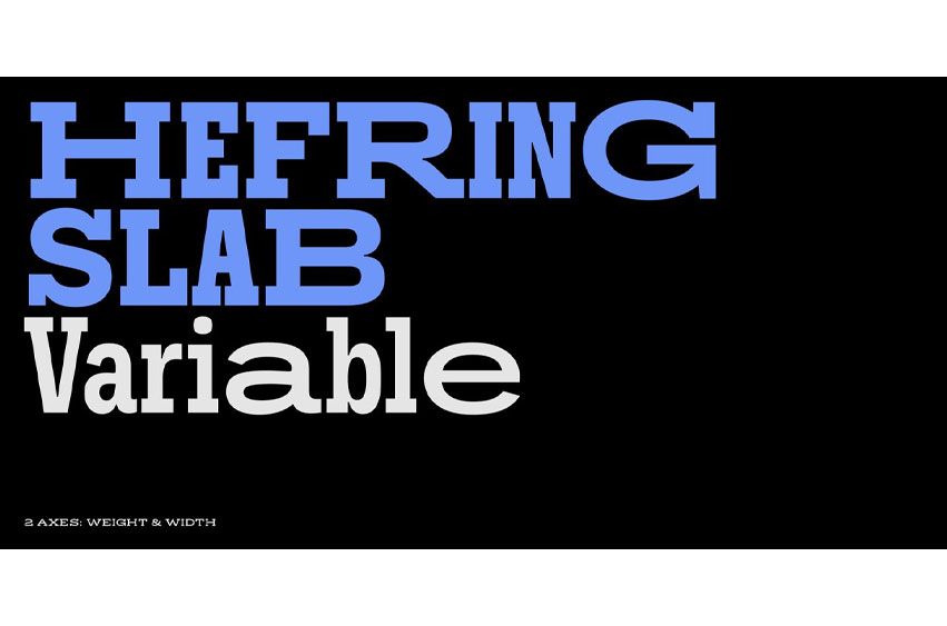 Hefring Slab Variable Font