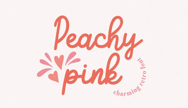 Peachy Pink Font