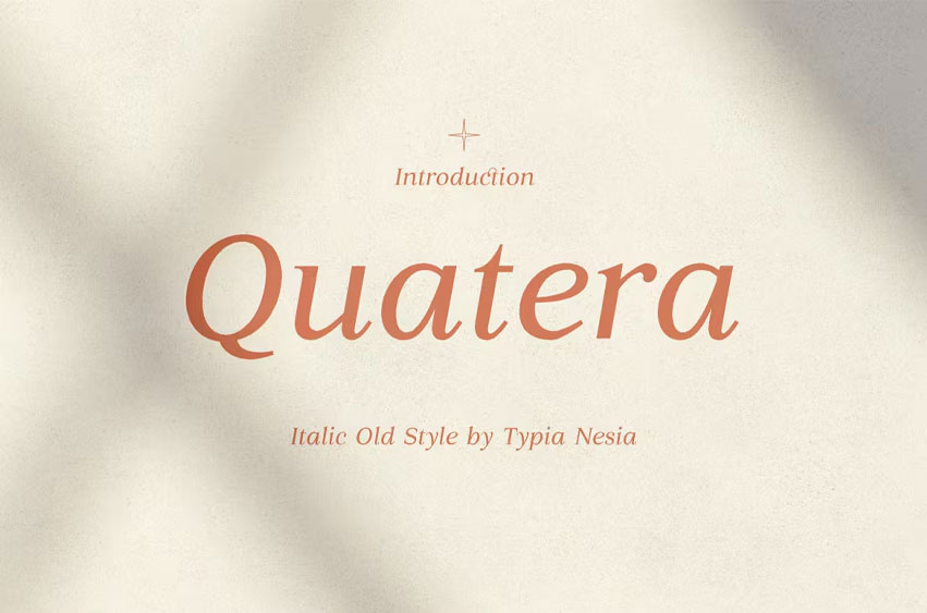 Quatera Italic Font