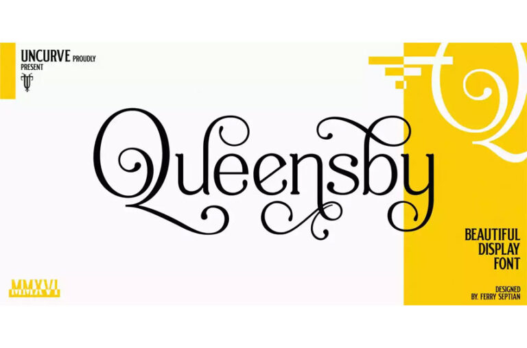 Queensby Font - FreeDaFonts