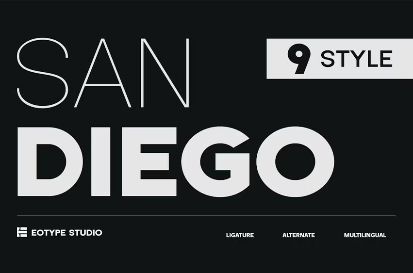 San Diego Font - FreeDaFonts