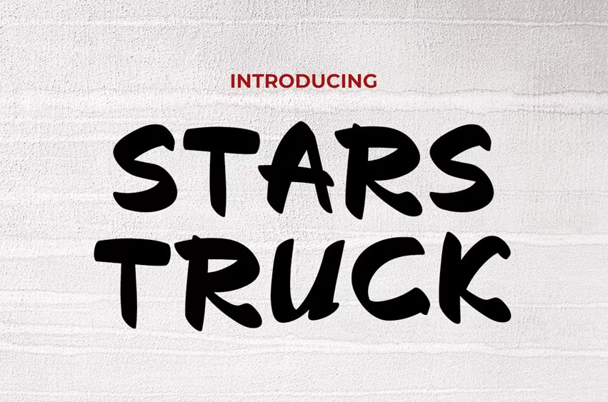 Stars Truck Font