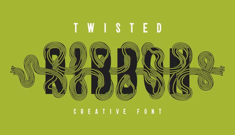 Twisted Ribbon Font