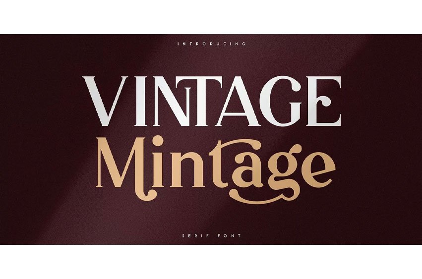 Vintage Mintage Font