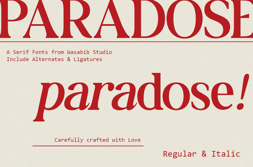 WS Paradose Font