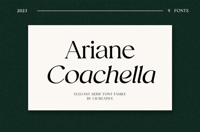 Ariane Coachella Font