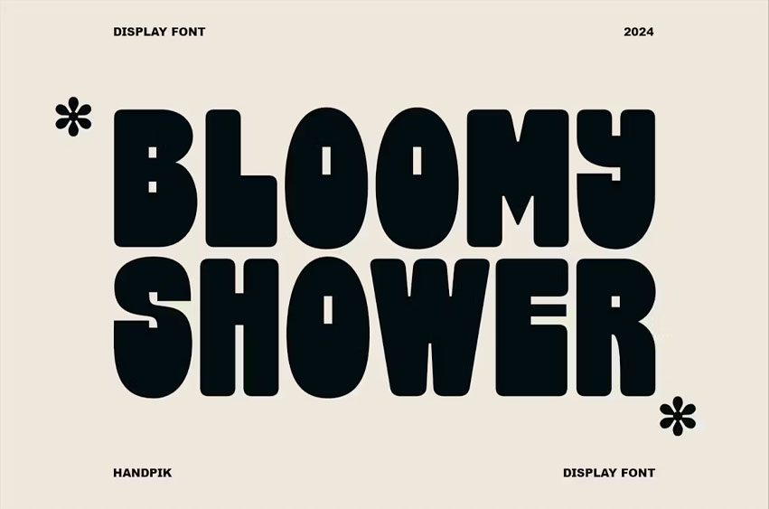 Bloomy Shower Font