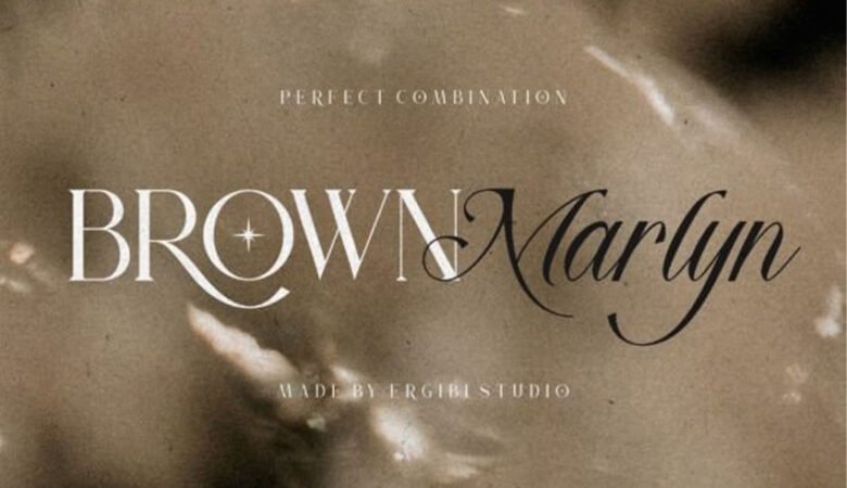 Brown Marlyn Duo Font
