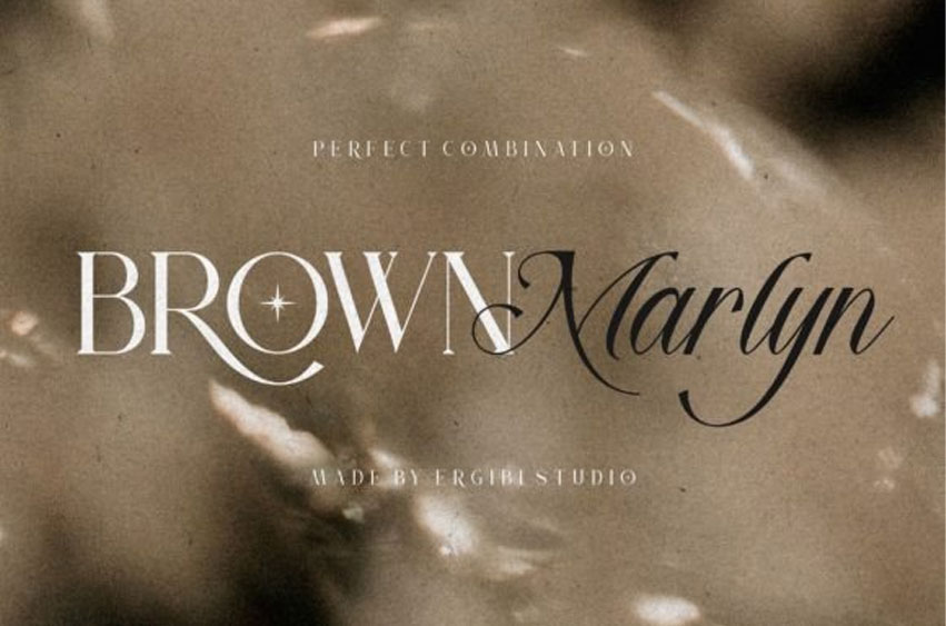 Brown Marlyn Duo Font