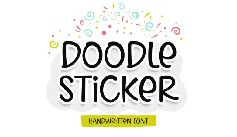Doodle Sticker Font