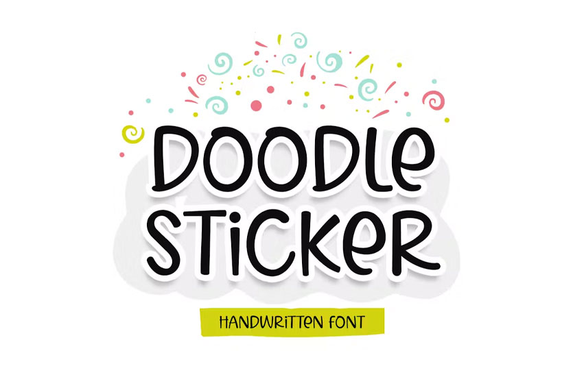 Doodle Sticker Font