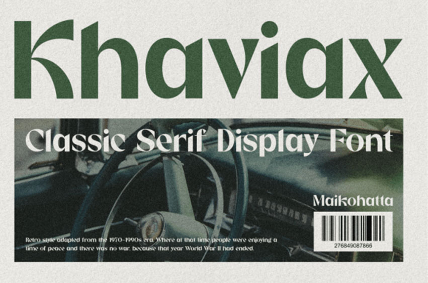 Khaviax Font