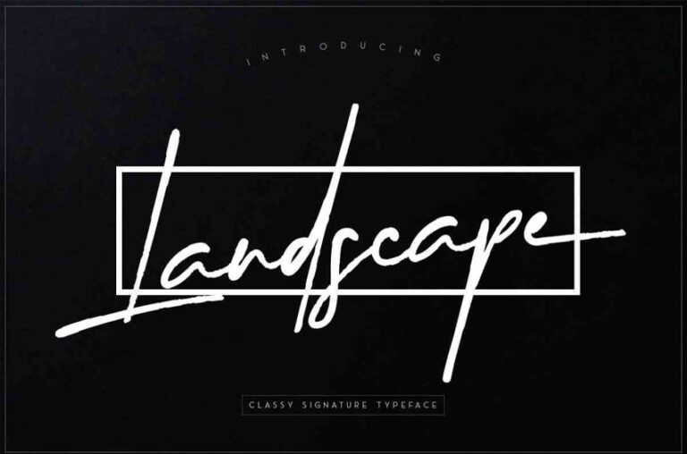 Landscape Font - FreeDaFonts