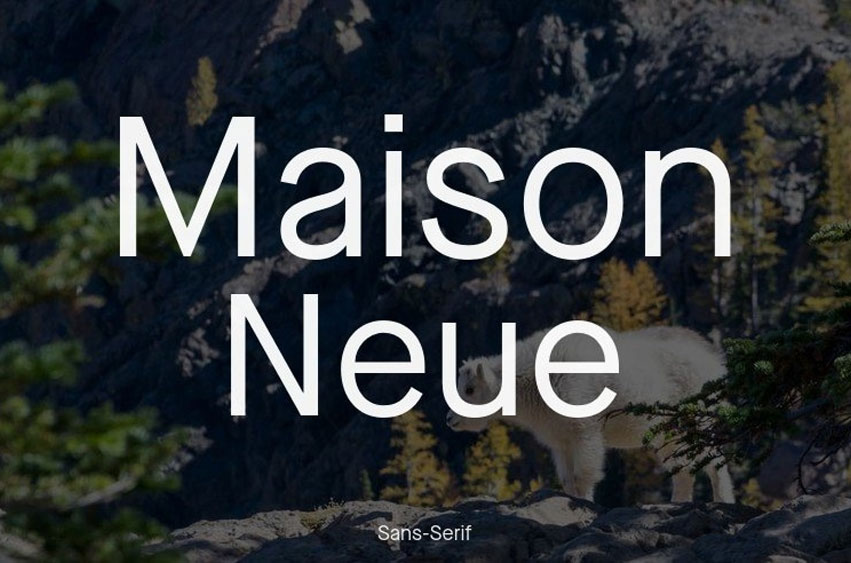 Maison Neue Font