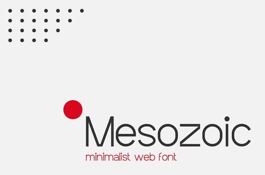 Mesozoic Font