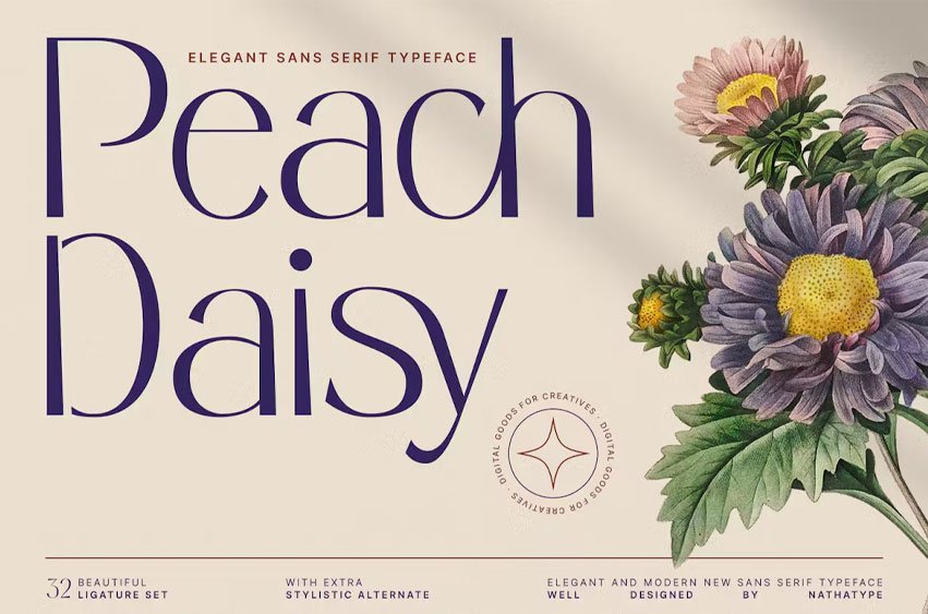 Peach Daisy Font