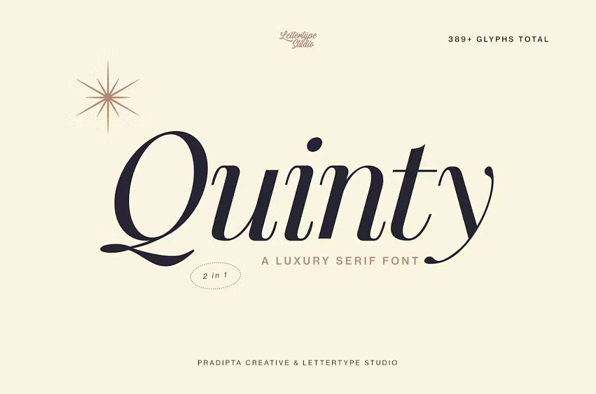 Quinty Font