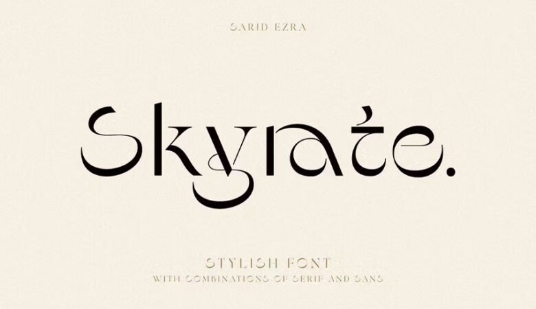 Skyrate Font