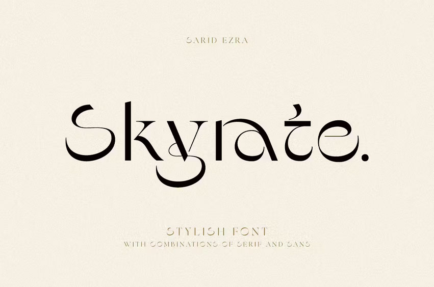 Skyrate Font