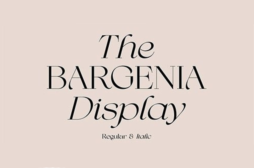 The Bargenia Font