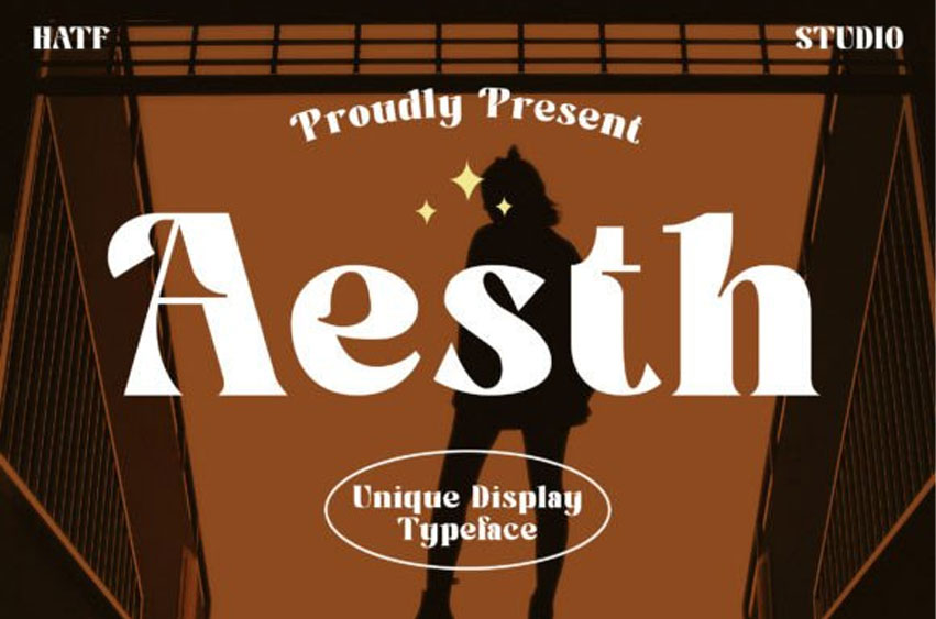 Aesth Font - FreeDaFonts