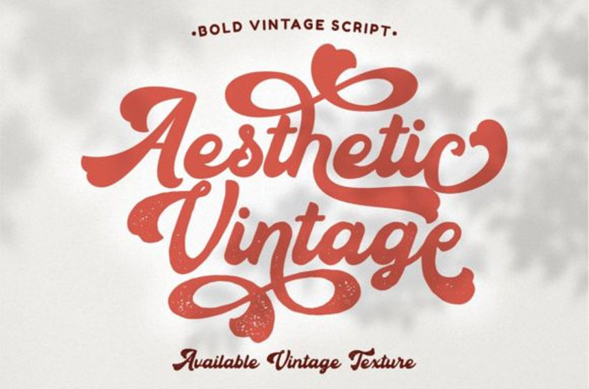 Aesthetic Vintage Bold Font