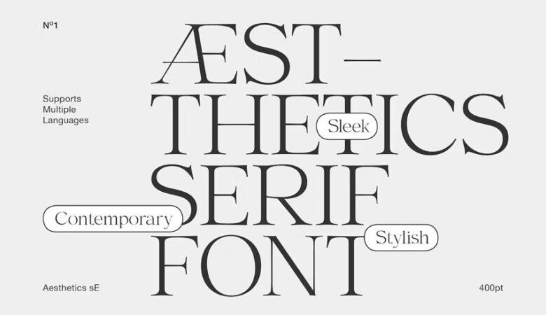 Aesthetic sE Font