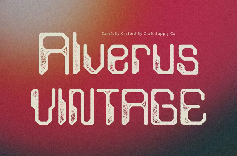 Alverus Vintage Font - FreeDaFonts