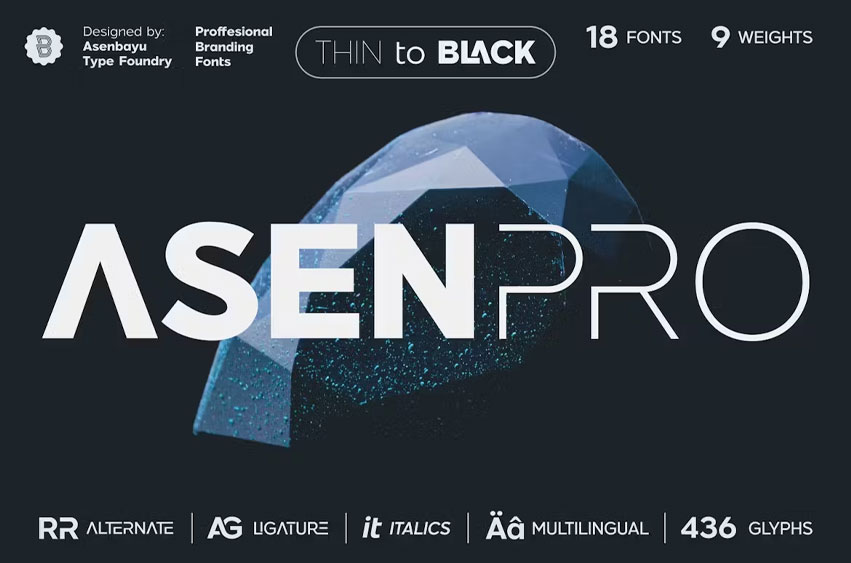 Asen Pro Font