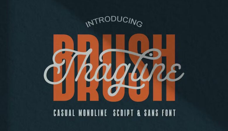 Brush Thagline Font