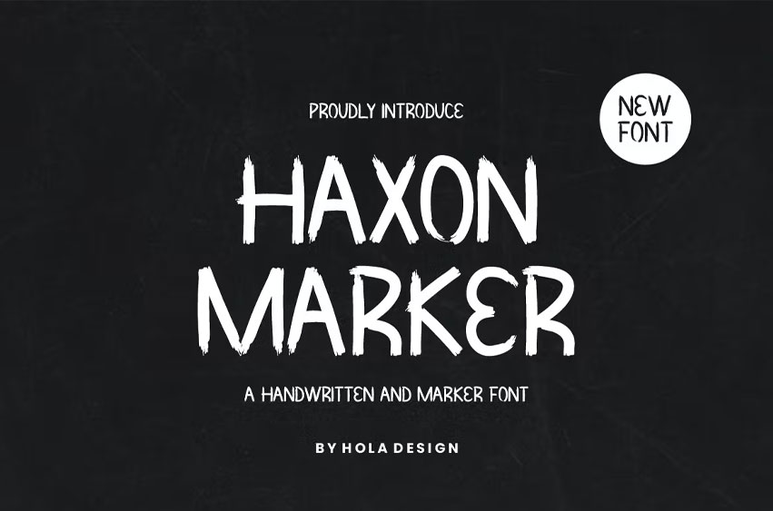 Haxon Marker Font