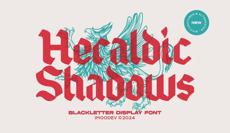 Heraldic Shadows Font