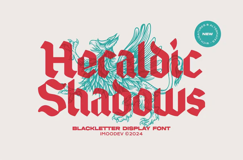 Heraldic Shadows Font