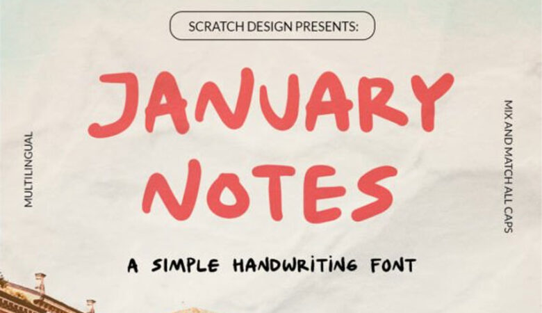 January Notes Font