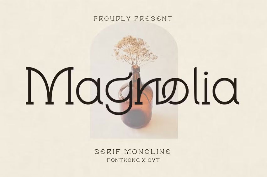 Magnolia Monoline Font